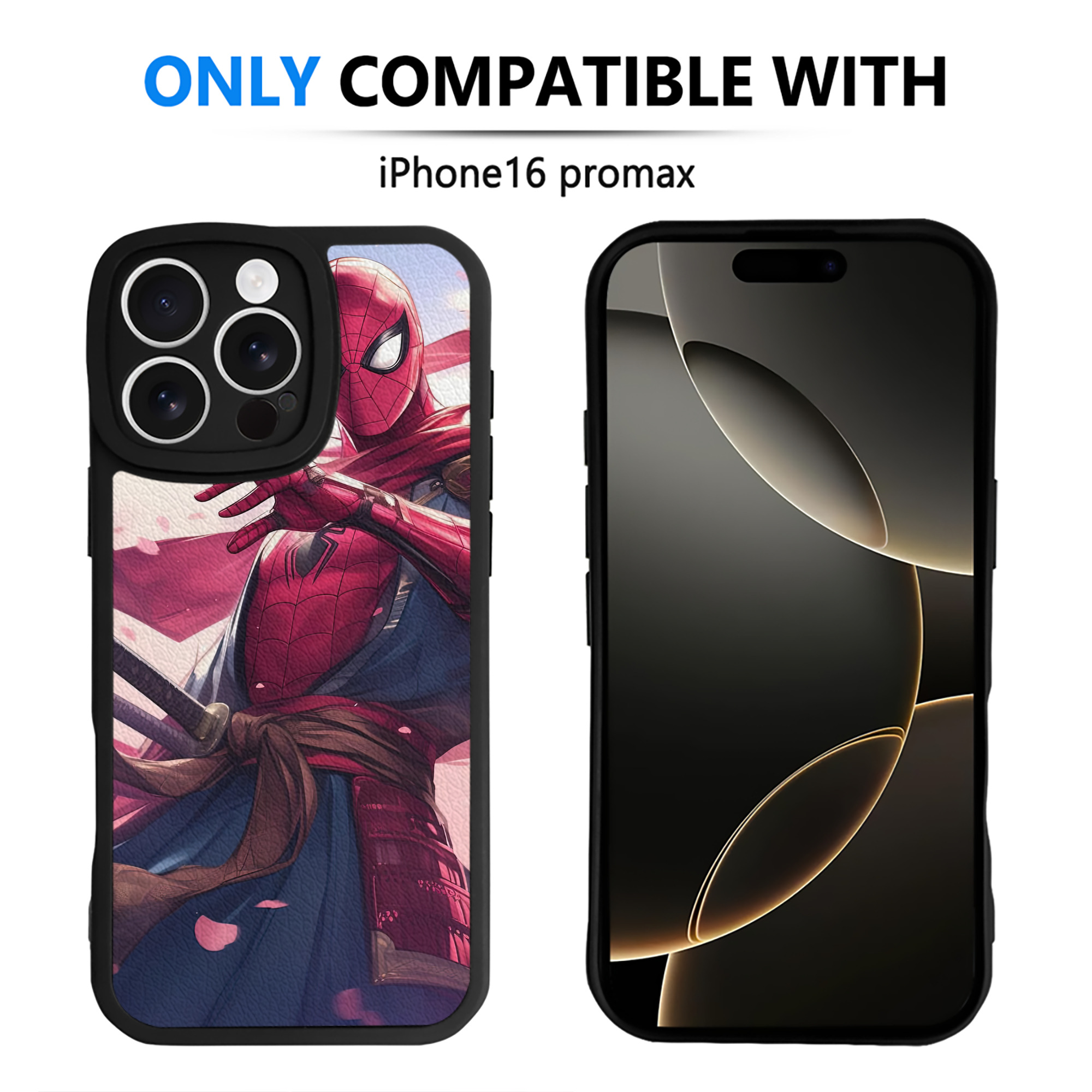 Spider Man スパイダーマン 【iPhone 16シリーズ対応】シリコンスマホケース（レザー調） 材質：シリコン